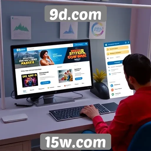 Navegação e usabilidade do site 9d.com